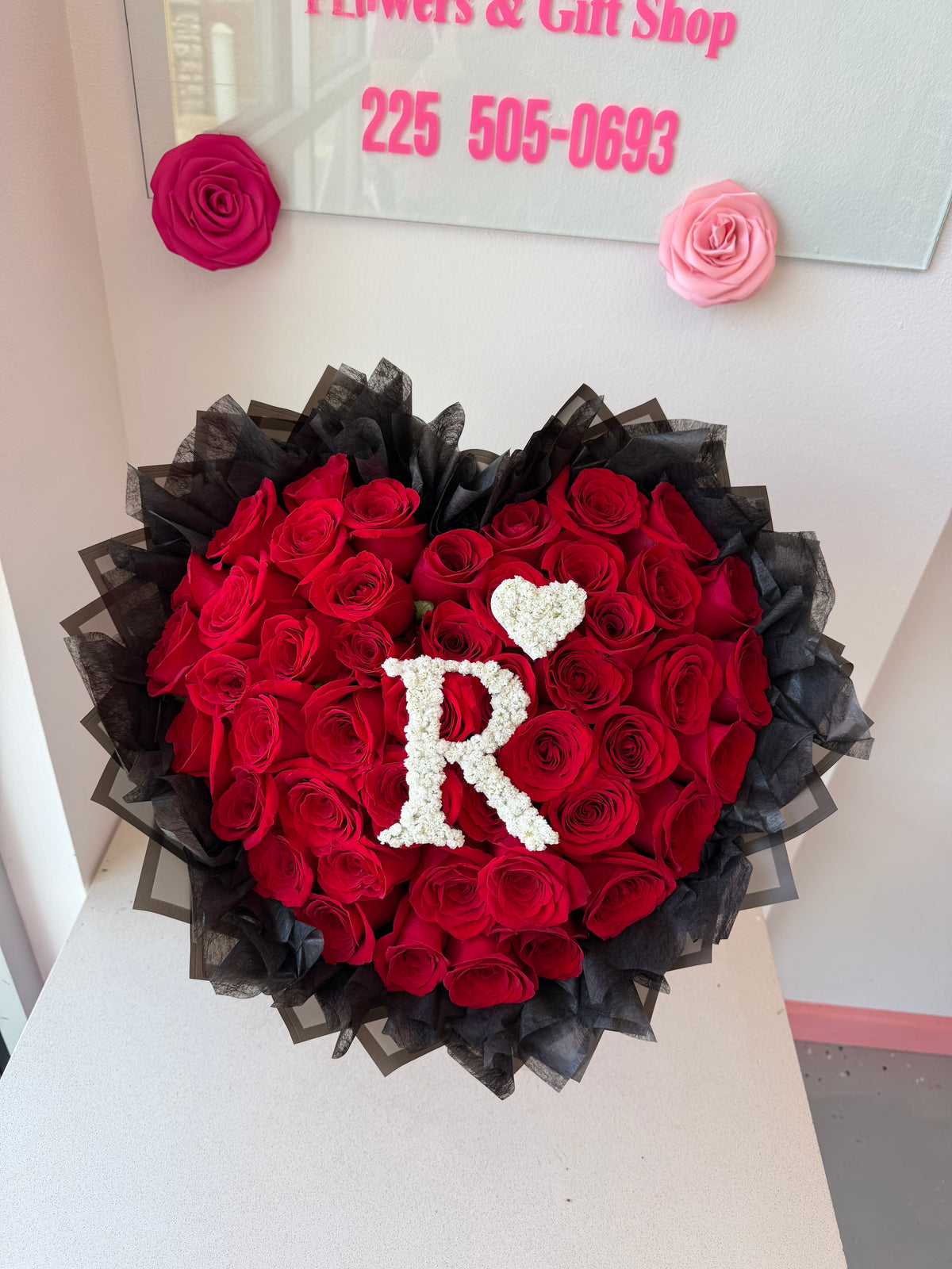 Heart-shaped bouquet!