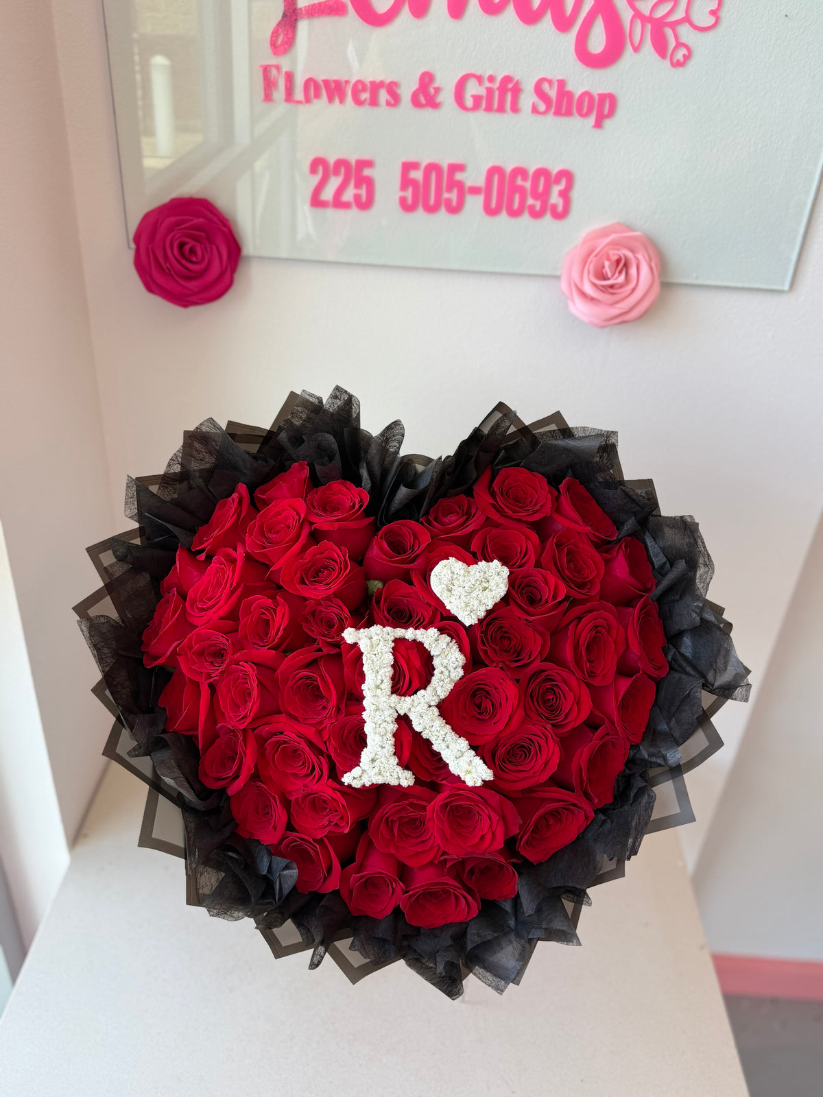 Heart-shaped bouquet!
