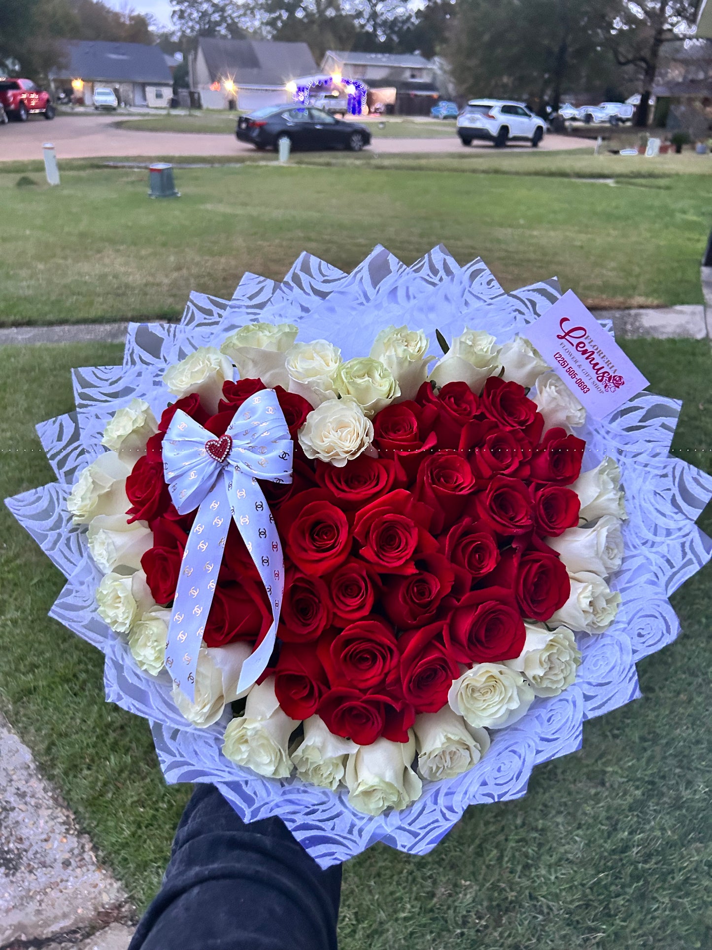Heart-shaped bouquet