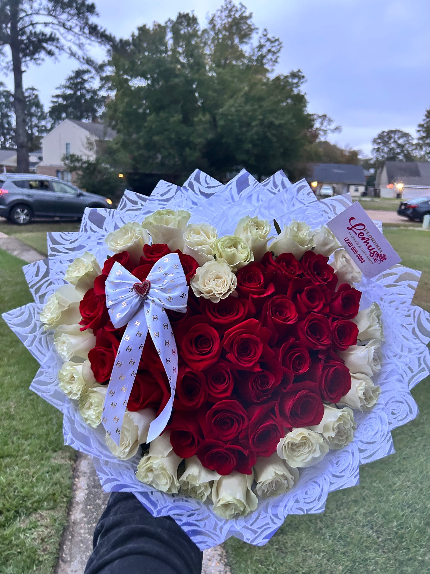 Heart-shaped bouquet