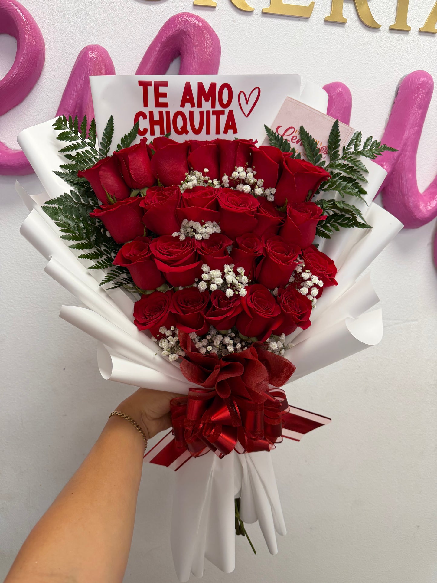 beautiful  flat bouquet